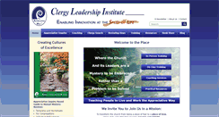 Desktop Screenshot of clergyleadership.com